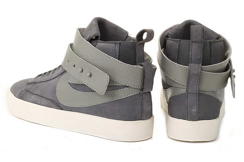 Nike Blazer autocollant Femmes chaussures grises (2)